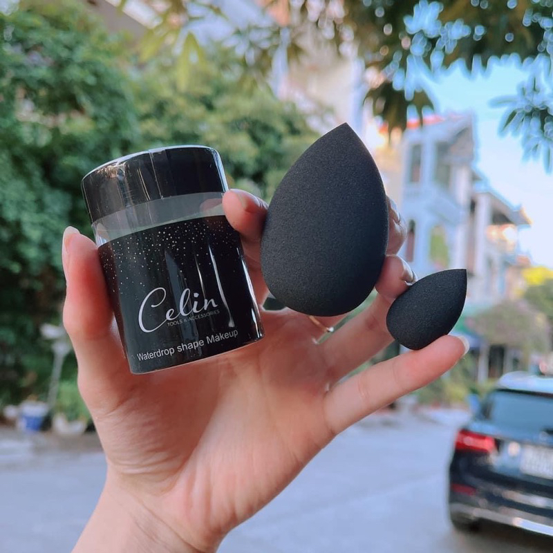 Bông mút Celin 2 chiếc siêu mềm mịn cao cấp có độ đàn hồi siêu tốt.