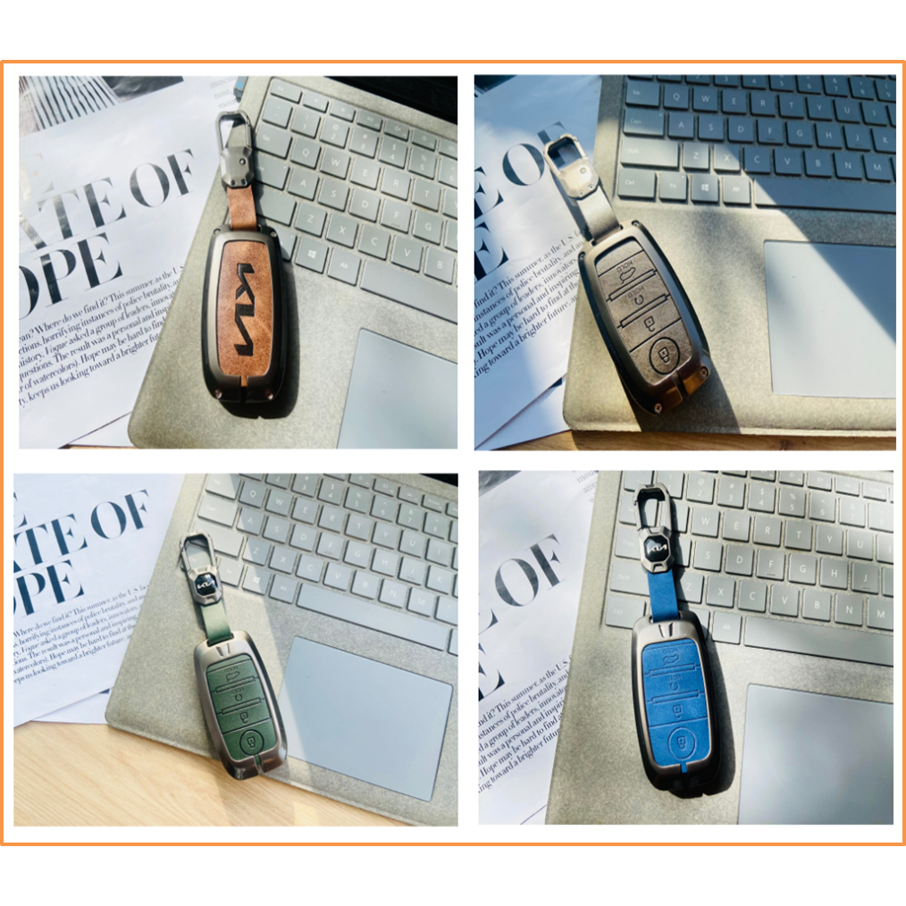 Bao chìa khóa xe Kia Cerato , Sorento, Seltos,Sonet - Ốp chìa khoá Xe Ô tô Kia 4 nút