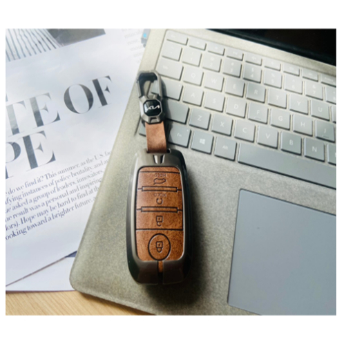 Bao chìa khóa xe Kia Cerato , Sorento, Seltos,Sonet - Ốp chìa khoá Xe Ô tô Kia 4 nút