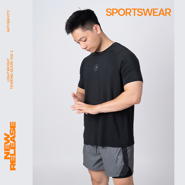 Áo tập thể thao siêu nhẹ, áo phông AGCR Lightweight Training T-Shirt 2.0 tập luyện, chơi thể thao trong nhà ngoài trời