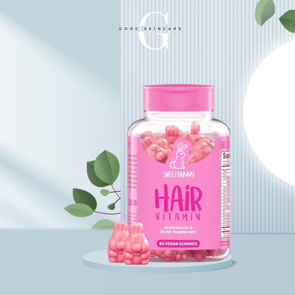 Kẹo Thỏ Hỗ Trợ Mọc Tóc Sweet Bunny Hair Vitamin - 60 Viên