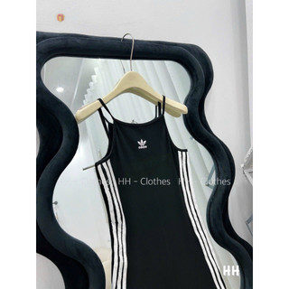 Đầm váy gân das cổ yếm phối sọc 2 bên giá hạt dẻ