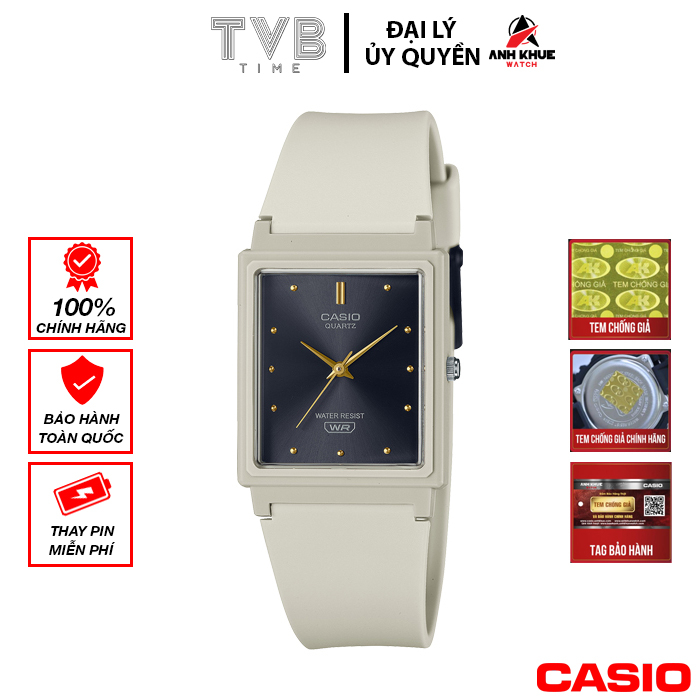 Đồng hồ nữ dây nhựa Casio chính hãng MQ-38UC-8ADF