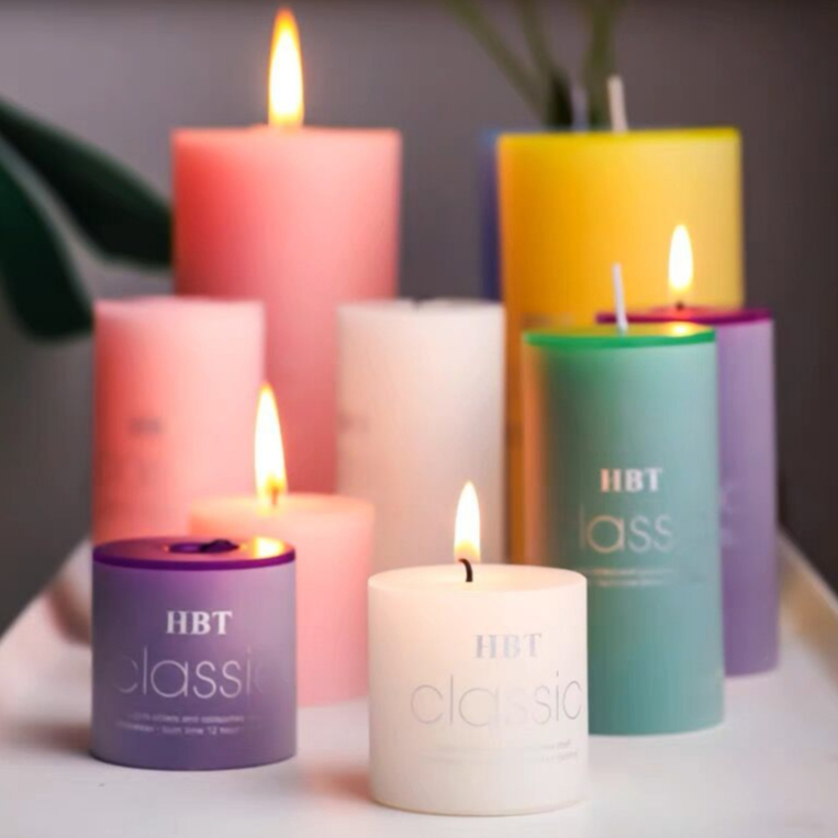 Nến Trụ Tròn Classic THƠM NHIỀU MÀU Nhiều Size Trang Trí