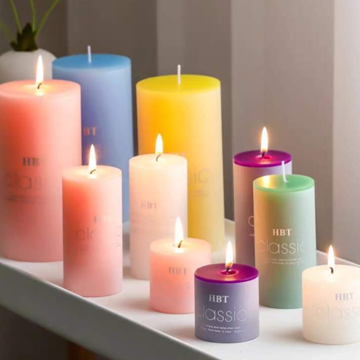Nến Trụ Tròn Classic THƠM NHIỀU MÀU Nhiều Size Trang Trí