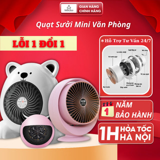 Quạt Sưởi Mini, Máy Sưởi Ấm Mini Để Bàn Cho Dân Văn Phòng - Tỏa Nhiệt Đều, Không Mùi Nhựa QSM01
