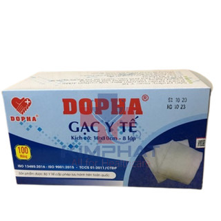 GẠC ĐẮP MẶT NẠ - GẠC Y TẾ ĐẮP MẶT NẠ 10cm x 10cm x 8 lớp [100 Miếng]