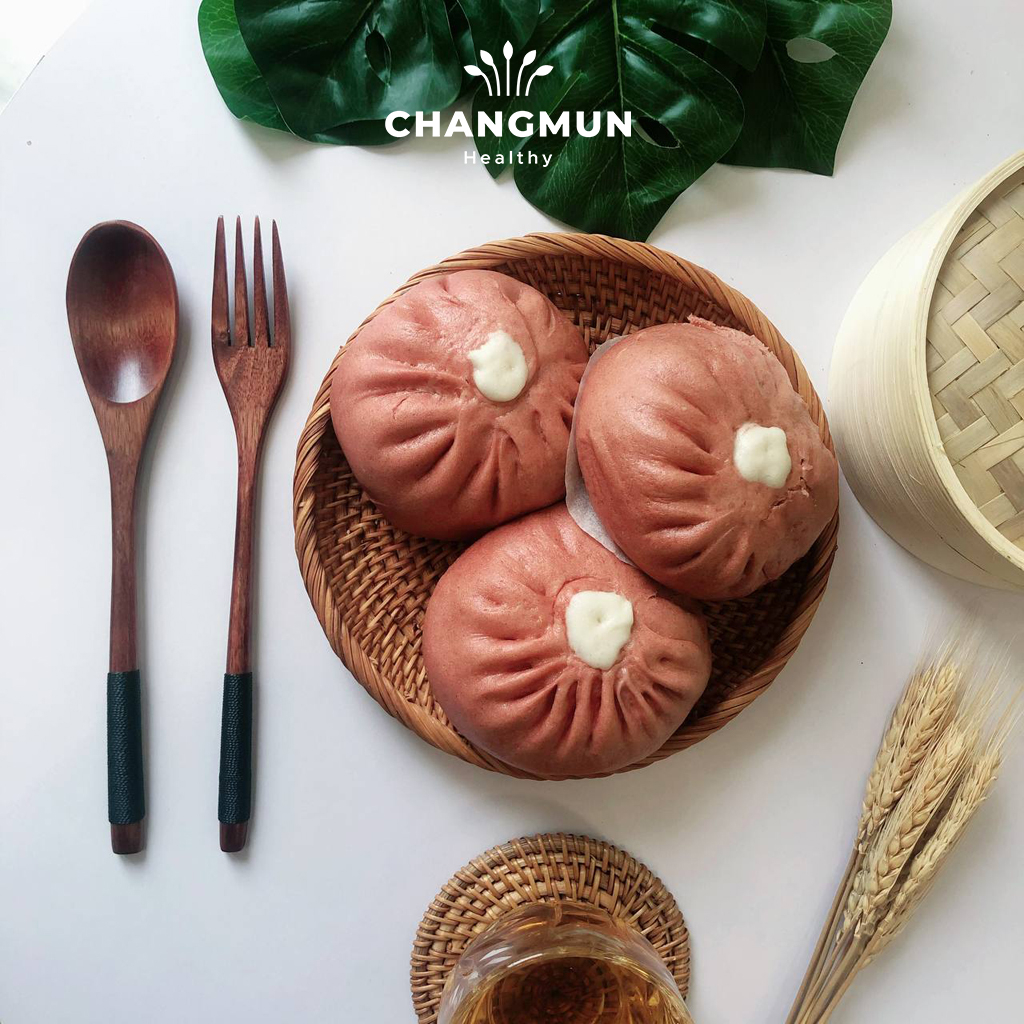 Bánh Bao Nguyên Cám Gạo Lứt 𝐂𝐇𝐀𝐍𝐆𝐌𝐔𝐍 𝐇𝐞𝐚𝐥𝐭𝐡𝐲 - Bánh Eatclean ăn kiêng, hỗ trợ giảm cân