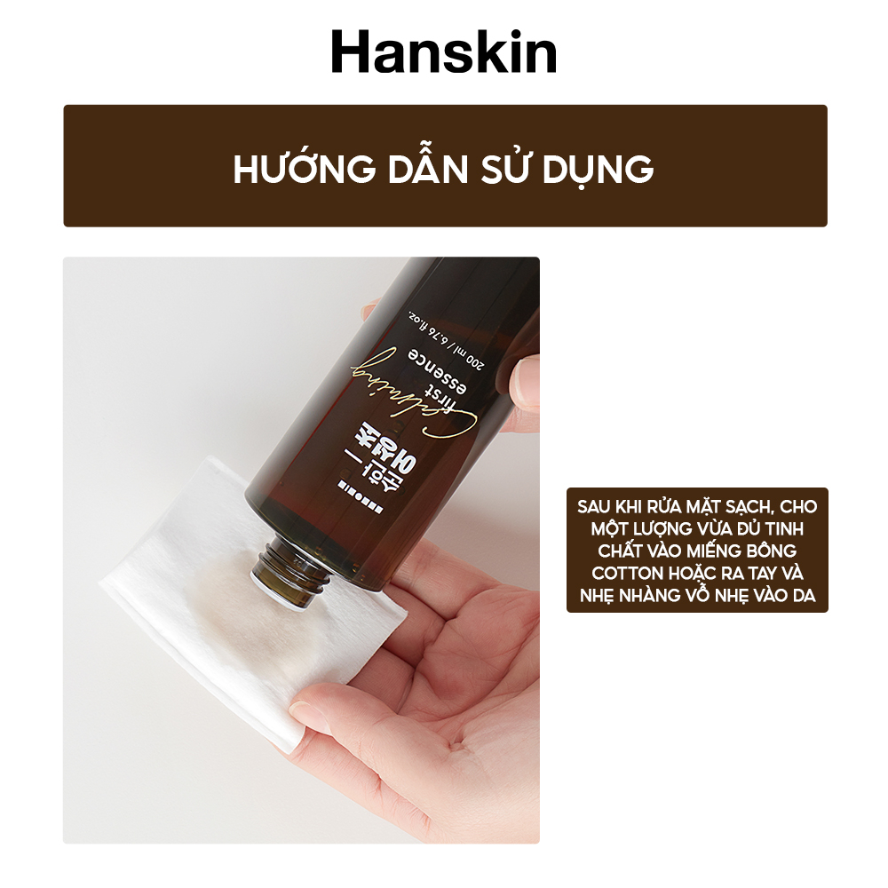 [Mã BMLTB35 giảm đến 35K đơn 99K] Nước Dưỡng Da Cấp Ẩm, Chống Lão Hóa HANSKIN SOONHAN HOUTTUYNIA FIRST ESSENCE 200ml