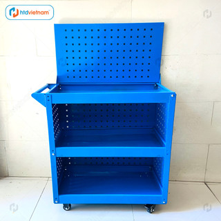 Xe đẩy đồ nghề đa năng 3 tầng trọng tải 150KG, Xe đẩy dụng cụ sữa chữa, cơ khí nhập khẩu