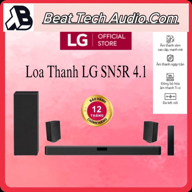 Loa thanh soundbar LG SN5R 4.1 520W hàng cao cấp chính hãng 100% bảo hành 12 tháng