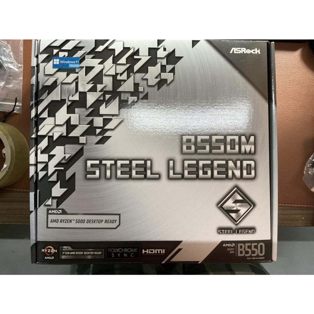 Mainboard AM4 B550M Steel Legend Like New BH 4/2026