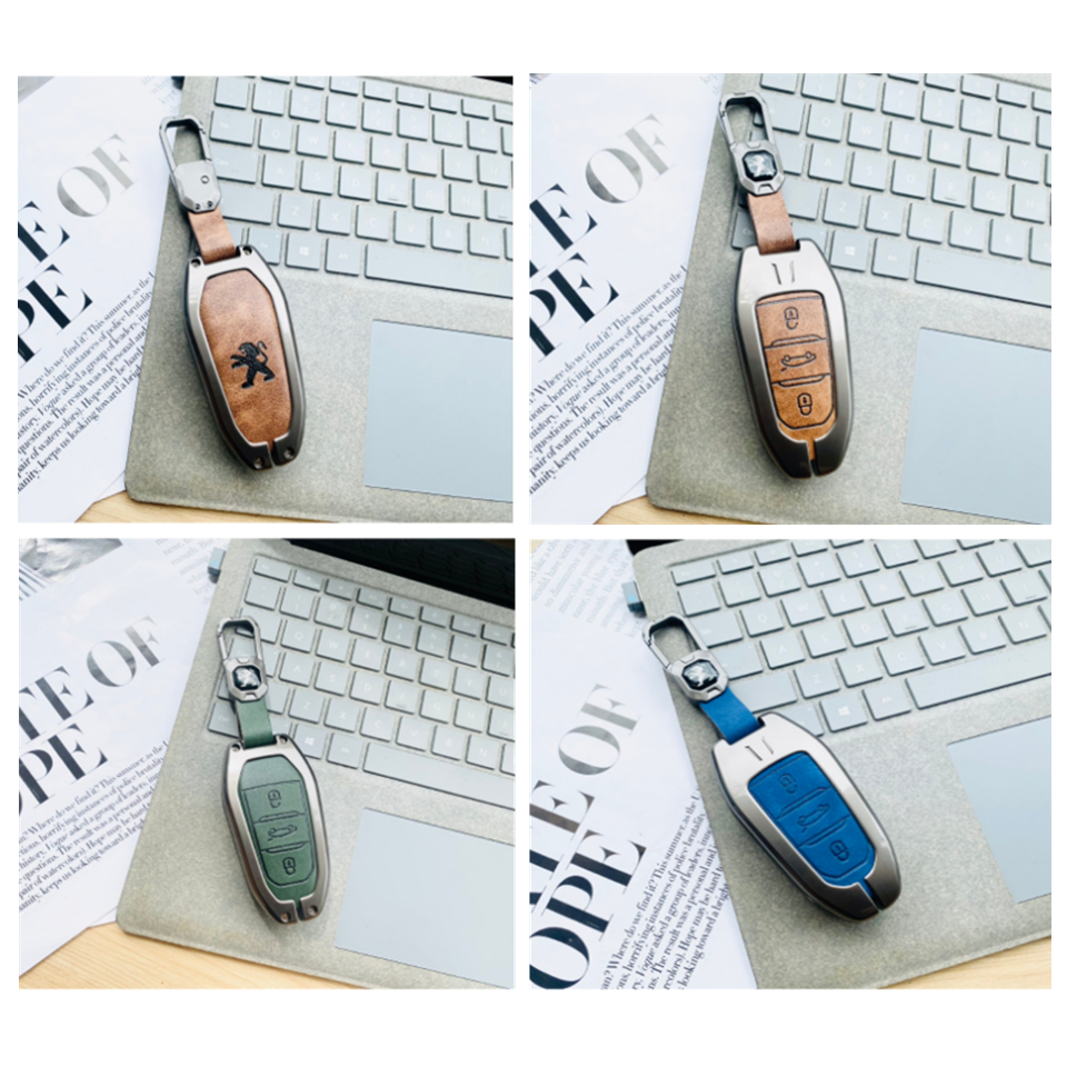 Bao chìa khóa xe Ôtô Peugeot 3008-5008-2008 - Ốp chìa khoá Xe Ô tô Peugeot 3 nút