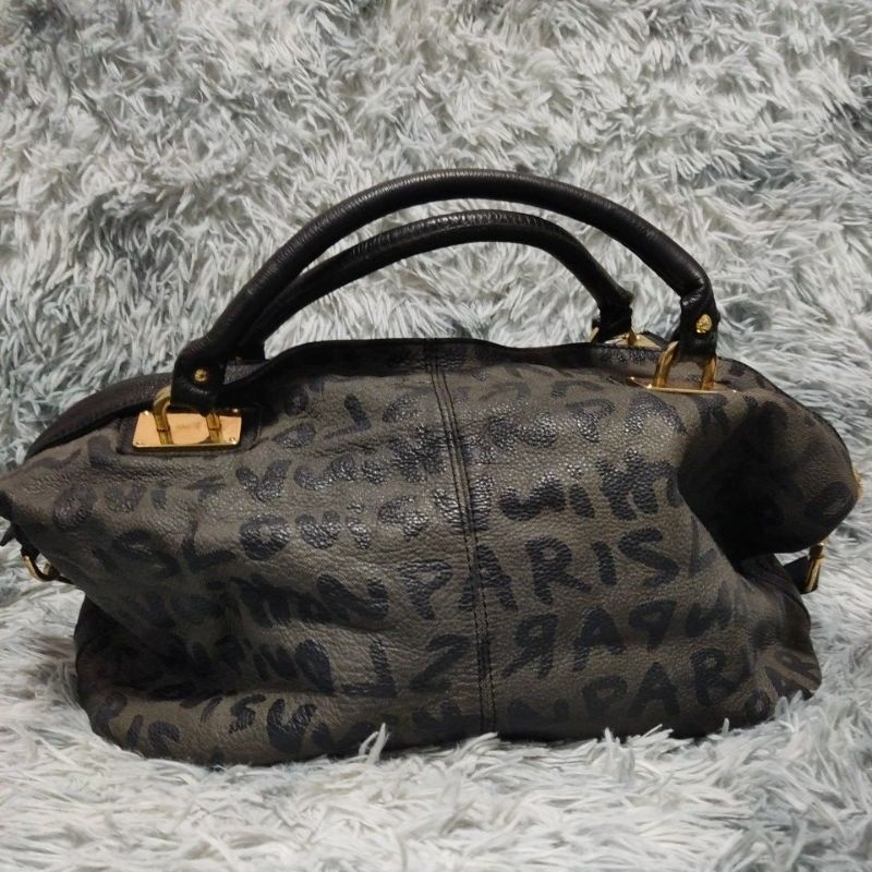 Túi du lịch si H75 tuyển Nhật hiệu LOU*S VUITT*N da bê size 50cmx25cmx12cm