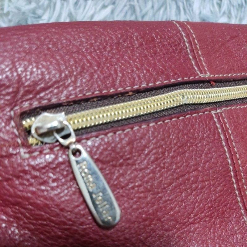 Túi si M103 tuyển Nhật hiệu Roma Jella Made in Korea da bò phối màu độc đáo 24cmx18cmx5cm