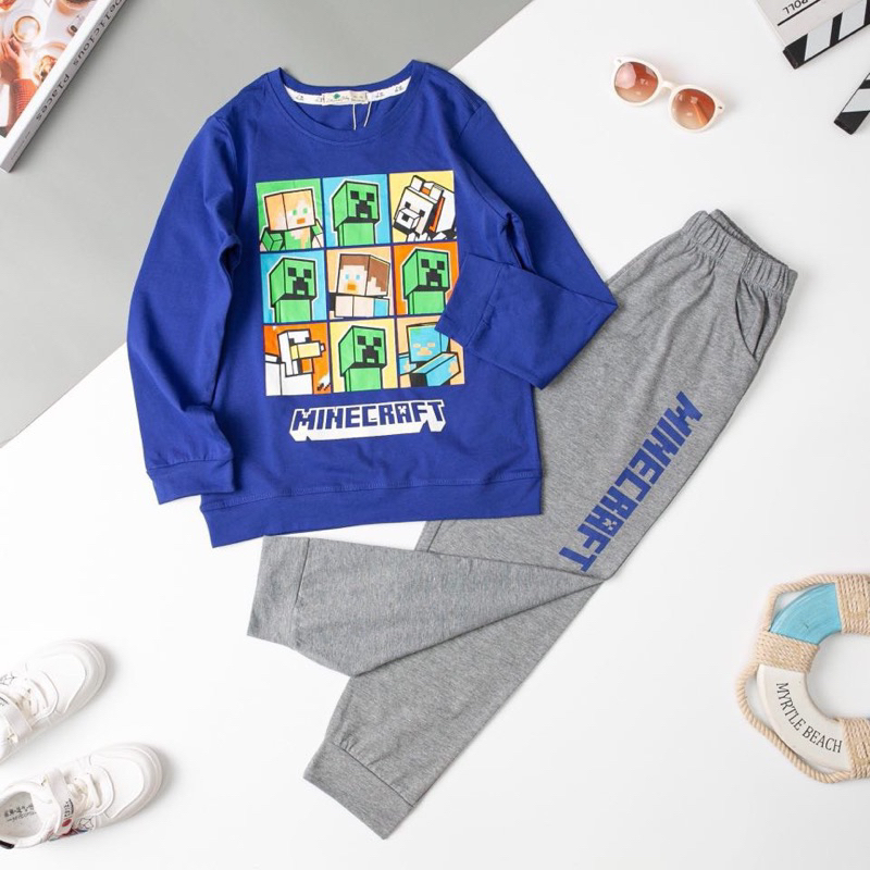 Bộ dài tay bé trai thu đông 10-16y . Chất cotton mềm mịn, thấm hút mồ hôi, co giãn tốt