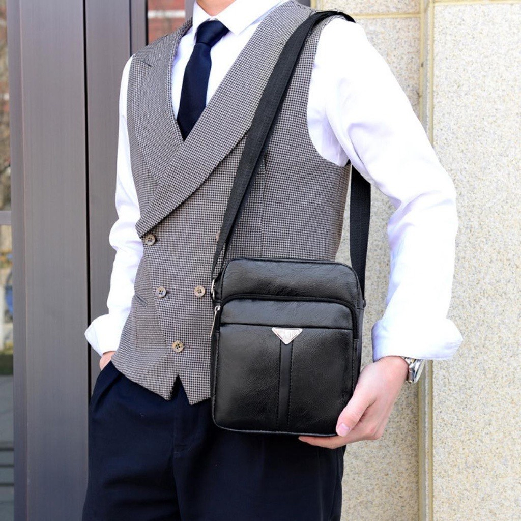 Túi đeo chéo nam thời trang - Túi xách nam da PU bền đẹp TC12