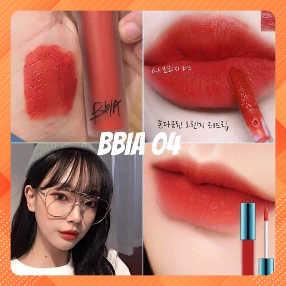 Son kem Handmade Màu  Bbia Velvet Lip Tint 01 02 03 04