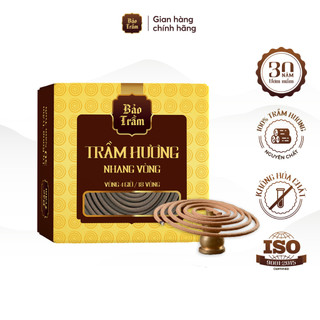 Nhang Vòng Trầm Hương Bảo Trầm, 4 Giờ (18 Vòng) 45g