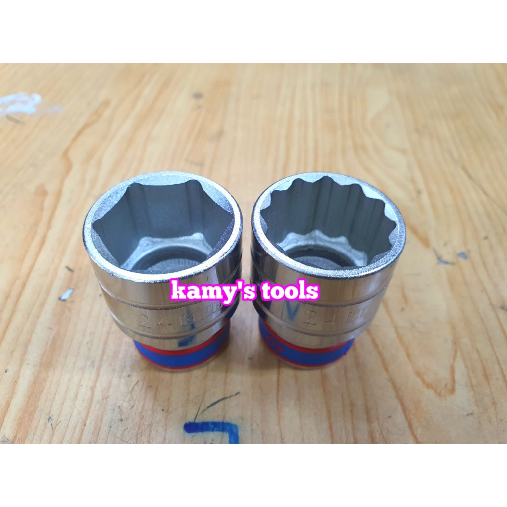 Đầu tuýp đầu khẩu ngắn cần 1/2 Kingtony 8mm-32mm 4330/4335