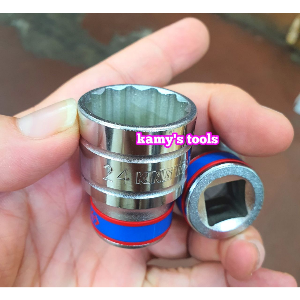 Đầu tuýp đầu khẩu ngắn cần 1/2 Kingtony 8mm-32mm 4330/4335