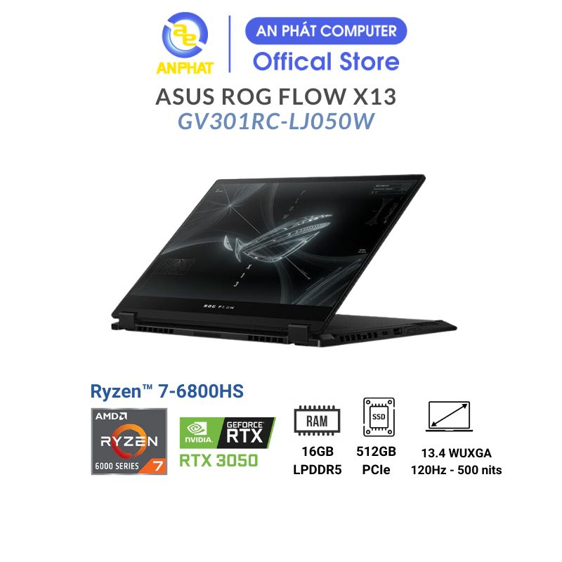 Laptop Asus ROG Flow X13 GV301RC-LJ050W (Ryzen™ 7-6800HS & RTX™ 3050 4GB | 13.4" WUXGA )