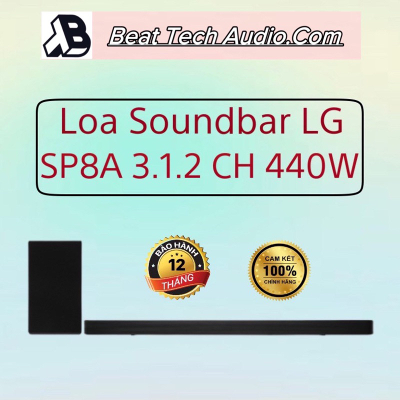 Loa thanh Soundbar LG 3.1.2 SP8A 440W Chính hãng
