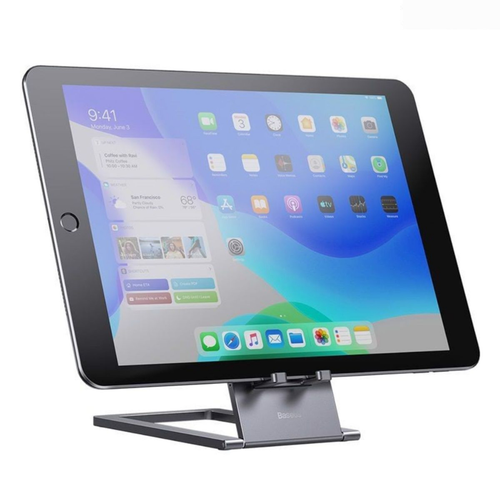 Giá đỡ điện thoại và máy tính bảng xếp gọn Baseus Foldable Metal Desktop Holder  LUKP000013