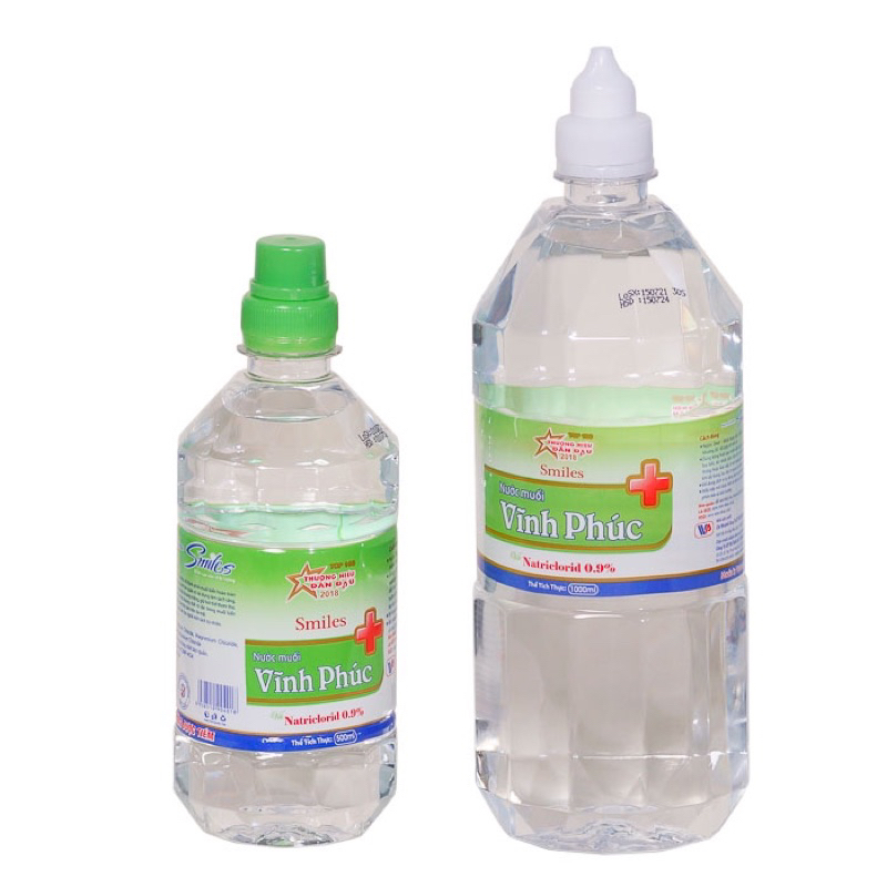 Nước muối sinh lý xúc miệng 0.9% Vĩnh Phúc