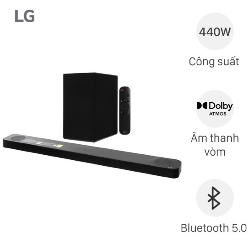 Loa thanh Soundbar LG 3.1.2 SP8A 440W Chính hãng