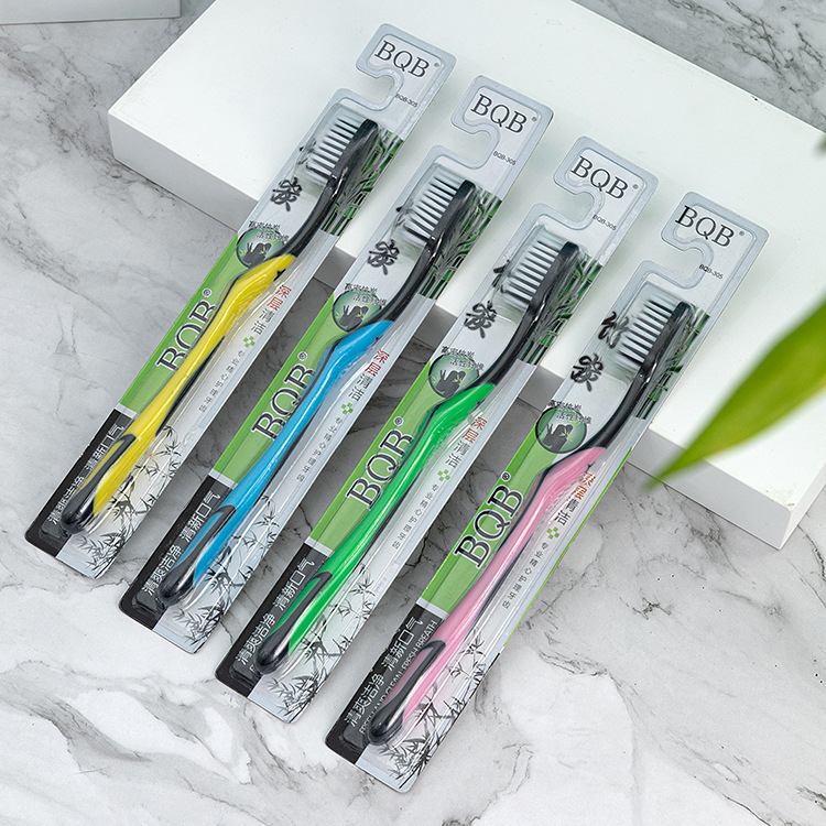 Bàn chải đánh răng than tre hoạt tính sợi mềm bảo vệ nướu BQB 🍀Clovershop68🍀