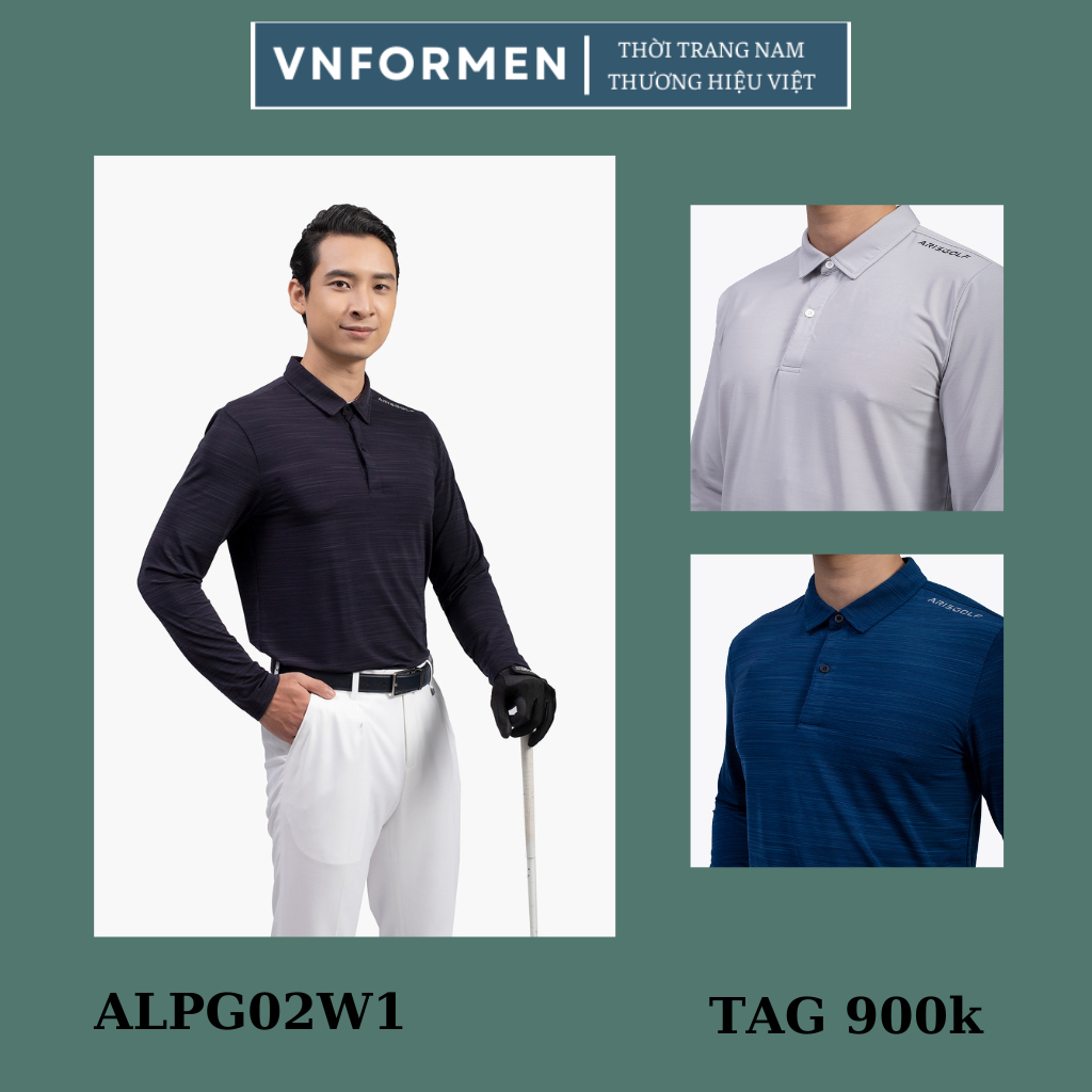 (SALE 58%) Áo polo dài tay nam Aristino  from Golf fit cao cấp ALPG02W1 ( 3 màu)