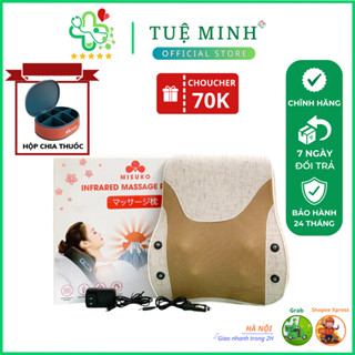 Gối massage đa chức năng 16 bi SA-L16 hệ thống nhiệt hồng ngoại mát xa cổ vai gáy eo lưng chuyên nghiệp