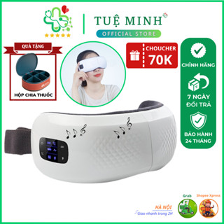 Máy massage mắt túi khí thông minh HY-01, mấy mát xa mắt TÚI KHÍ-NHIỆT-RUNG-NHẠC-BLUETOOTH giảm quầng thâm
