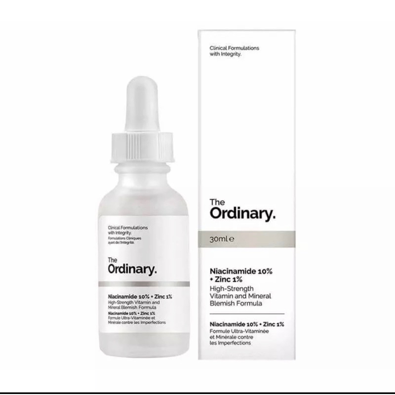 Serum ngừa mụn, sáng da, se khít Niacinamide 10% + Zinc 1%__The Ordinary