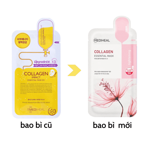 MEDIHEAL TEATREE/PLACENTA/VITA/COLLAGEN CARE SOLUTION ESSENTIAL MASK / Mặt nạ trà xanh