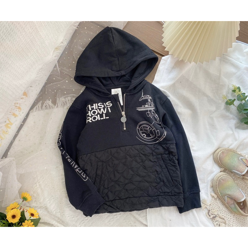 Áo nỉ hoodie be trai dư xịn 110-160