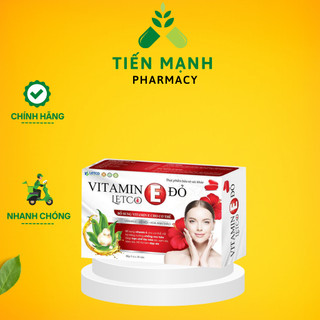 Vitamin E Đỏ Letco, hỗ trợ làm đẹp da, hạn chế lão hóa da, giảm tàng nhang - NT Tiến Mạnh