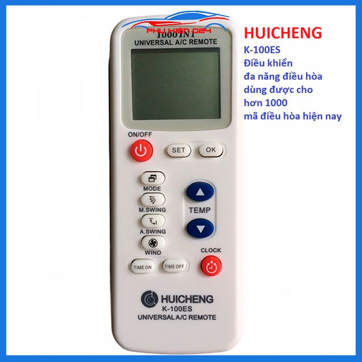 Điều khiển điều hòa,remote điều khiển đa năng dùng chung cho các dòng điều hòa hiện nay K-1000ES