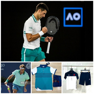 (8 màu) Bộ thể thao tennis nam, bộ đồ thể thao cao cấp chất vải mặc mát, co giãn, thấm hút mồ hôi nhanh