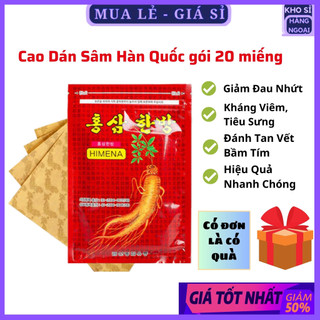Cao dán sâm hàn quốc gói 20 miếng
