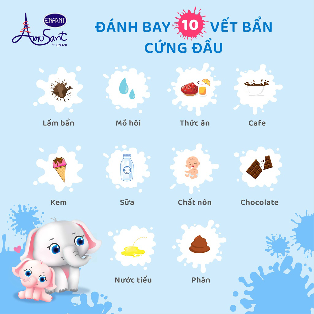 Nước giặt xả quần áo em bé Amusant 2in1 chiết xuất Trà & Nha Đam hương Cotton 600ml