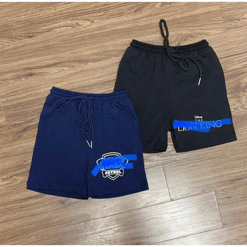 Quần đùi bé trai chất cotton mát lịm size 2-10t