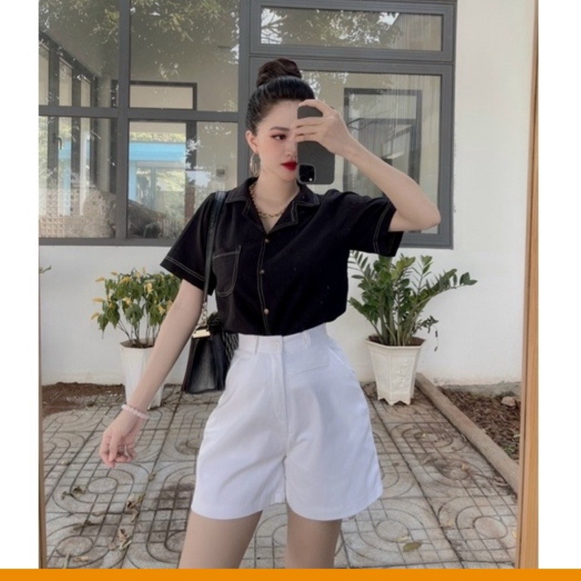 [Mã ICBFRI15 giảm 10% đơn 0đ] Quần short kaki nữ STY lưng cao phong cách Hàn quốc thời trang | BigBuy360 - bigbuy360.vn