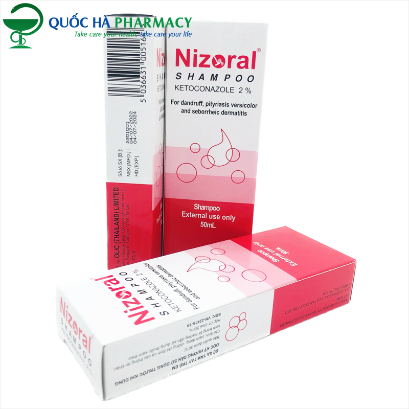 Dầu Gội Hỗ Trợ Giảm Nấm Gàu Nizo ral Thái Lan 50ml Quốc Hà Pharmacy