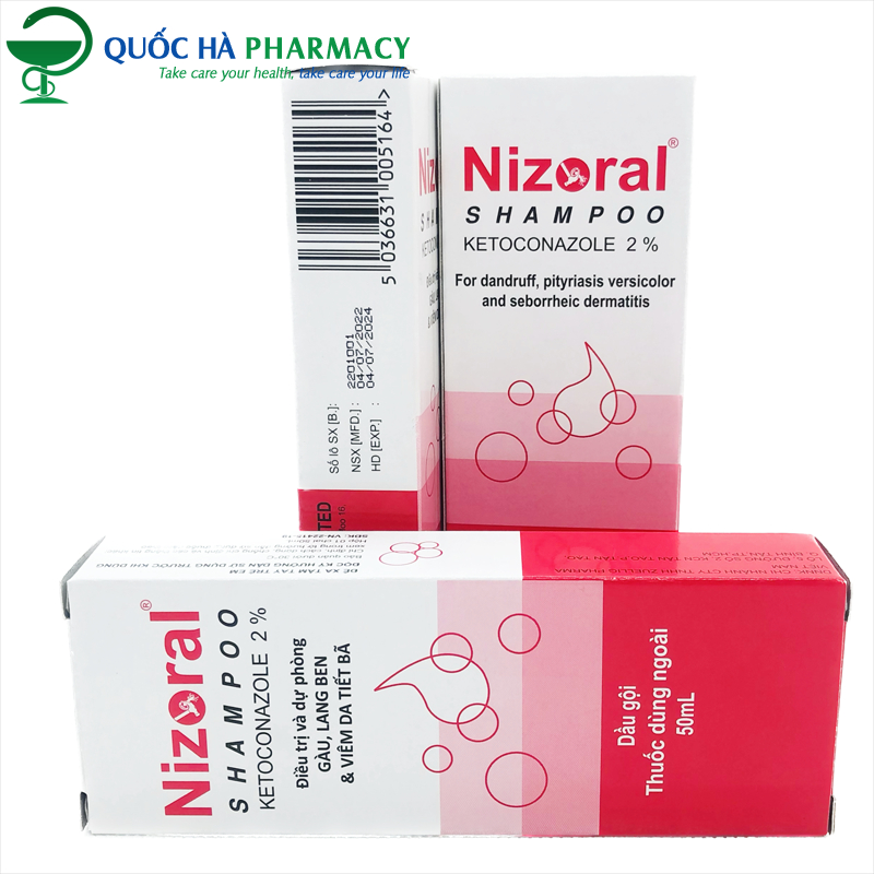 Dầu Gội Hỗ Trợ Giảm Nấm Gàu Nizo ral Thái Lan 50ml Quốc Hà Pharmacy