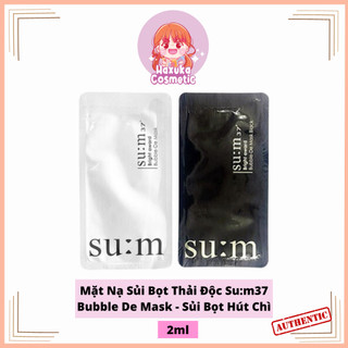 Mặt nạ sủi bọt thải độc su:m37 bubble de mask - sủi bọt hút chì