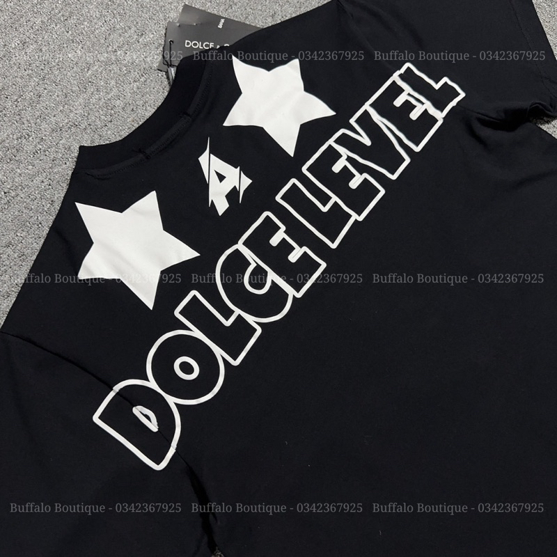 Áo phông nam nữ Dolce Level In Ngôi Sao Siêu Nét - Áo Thun Unisex Dolce Level Form rộng Siêu Hot 2023