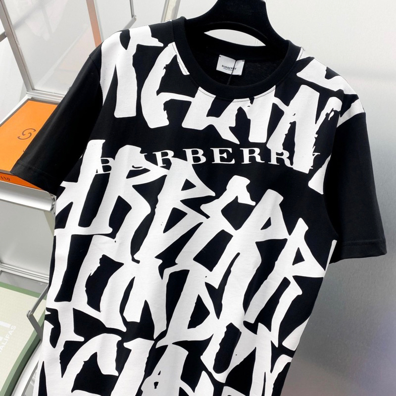 Áo phông nam nữ Premium Cotton in chữ BBR monogram mặt trước phong cách đường phố streetwear. Áo Thun Unisex Form Rộng.