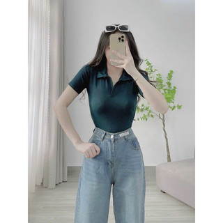 Áo Thun Polo Ôm Body Tà Bầu